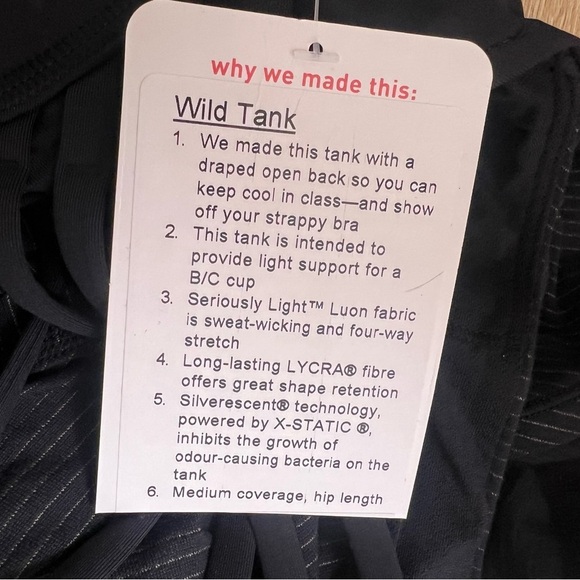 Lululemon Wild Tank size 4
Heathered Black / Black W1I90S - Picture 7 of 7